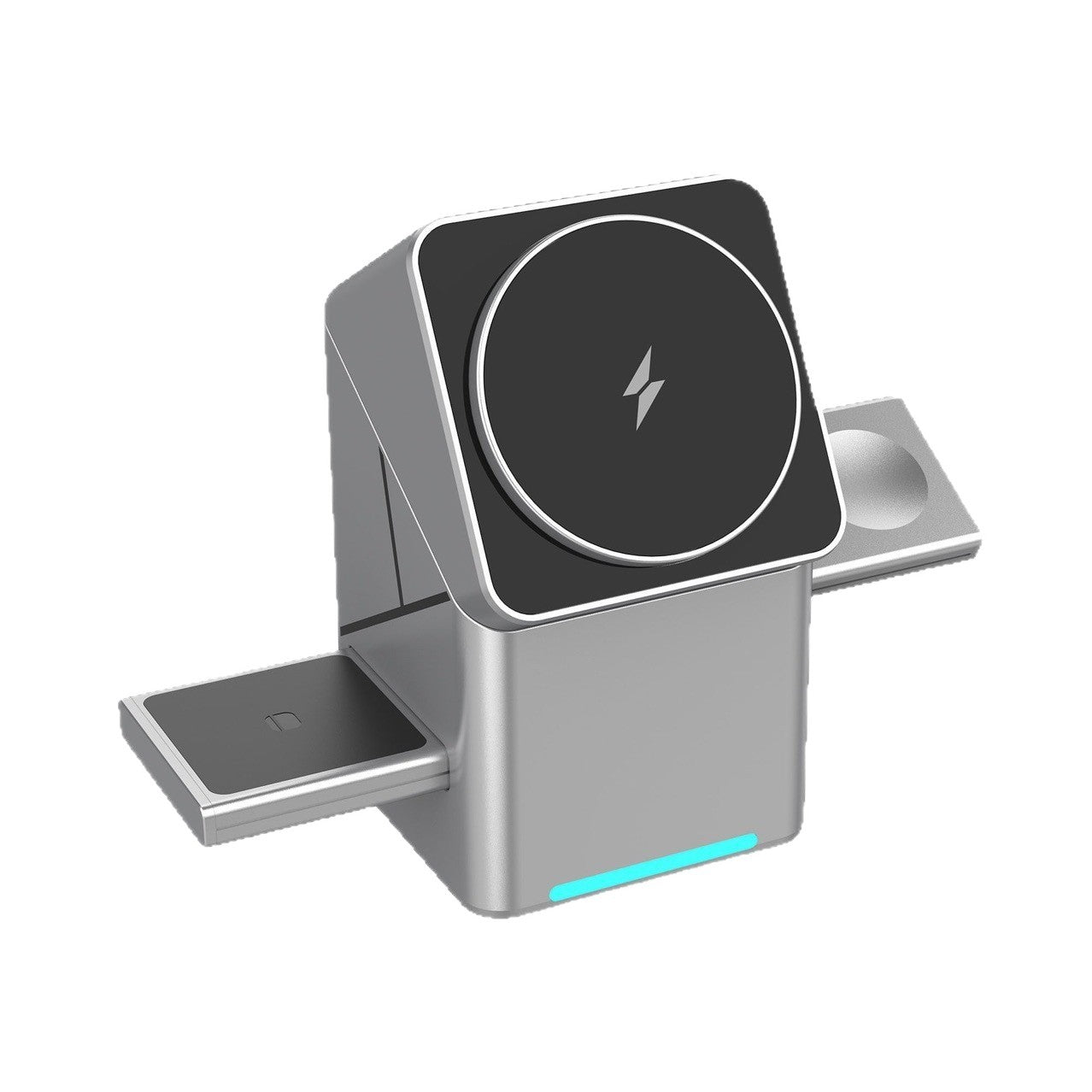 R28 Rotating Three-In-One Magnetic Rubik's Cube Wireless Charger Suitable For Apple 15 Watch Fast Charging Mobile Phone Holder